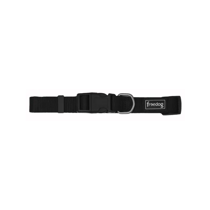 Freedog Collar Nylon Basic Negro 15 mm 35-50 cm