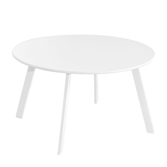 Mesa auxiliar Marzia Acero Blanco 70 x 70 x 40 cm