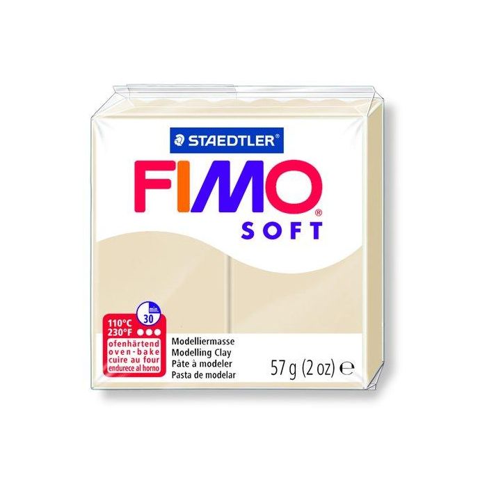 Staedtler Pasta de Modelar Fimo Soft, Blanda y Suave, 57g, Color Tierra, Fácil de Mezclar para Toda la Familia