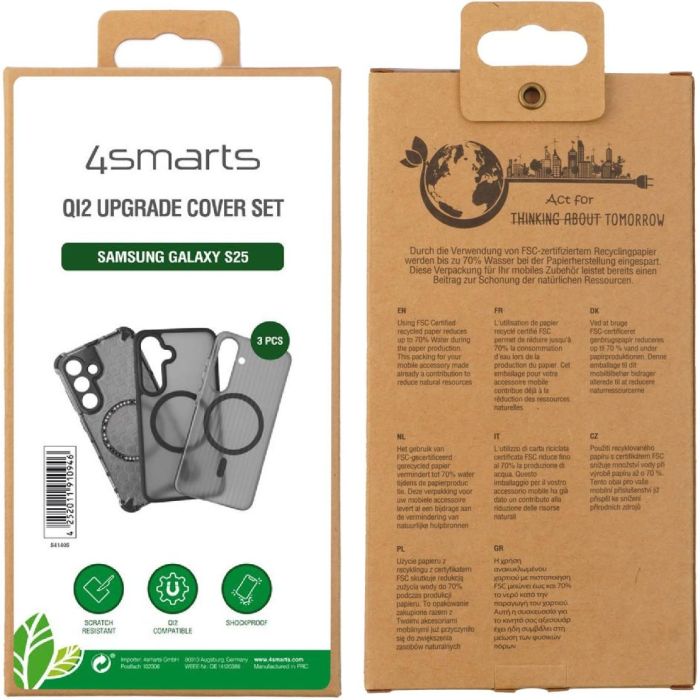 4smarts Qi2 Upgrade 3er Cover Set fr Samsung Galaxy S25 5 4smarts Qi2 Upgrade 3er Cover Set fr Samsung Galaxy S25 5