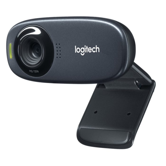 Logitech C310 Webcam HD 720p para Videollamadas, Micrófono con Reducción de Ruido y Tecnología RightLight 2