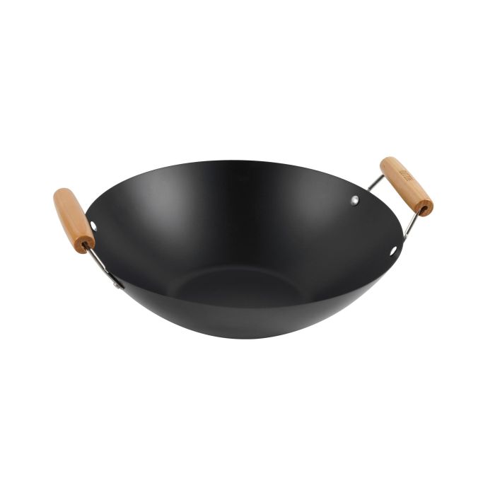 Inde Sartén Wok con 2 Asas de Madera, 35 cm (6 Unidades) 4 Inde Sartén Wok con 2 Asas de Madera, 35 cm (6 Unidades) 4