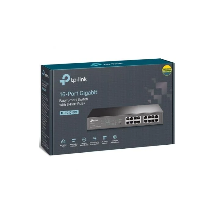 TP-Link TL-SG1016PE Switch Gestionado L2 Gigabit Ethernet PoE 1U Negro 2