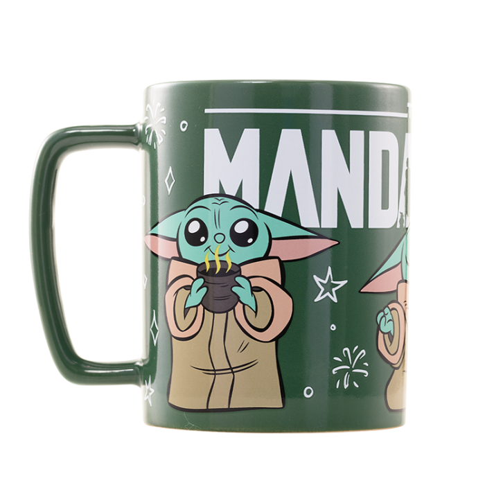 Taza funda de peluche Grogu Mandalorian Star Wars 440ml 1