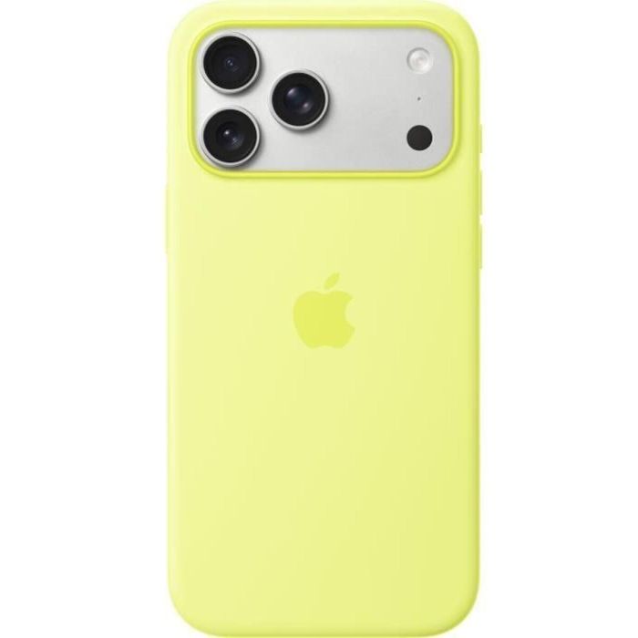 Apple iPhone 17 Pro Max Funda de Silicona con MagSafe Amarillo Neón MGFM4ZMA