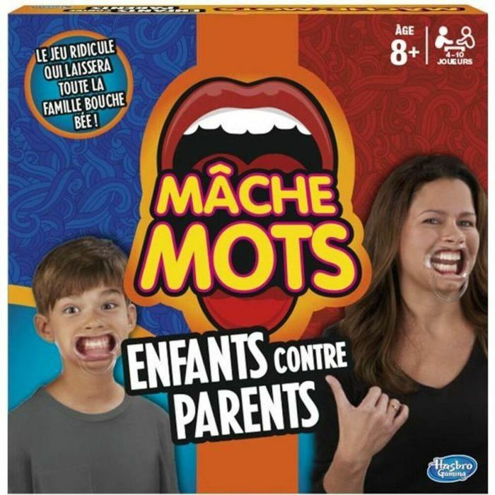 Hasbro Gaming Palabras de Palabras para Niños - Juego de Mesa Original con Boquillas de Plástico para Desafío Divertido +8 Años