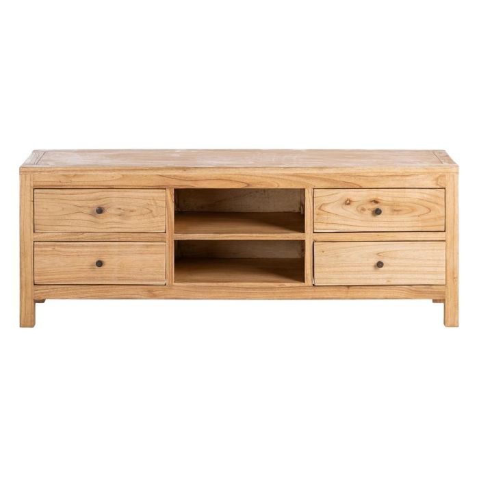 Mueble Tv Natural Madera Mindi Salón 150 X 40 X 55 cm