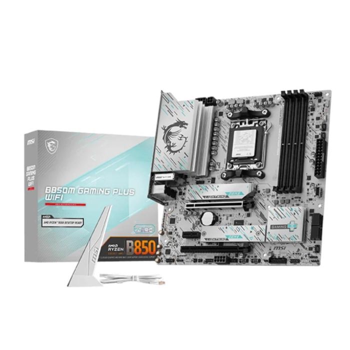MSI 911-7E66-001 B850M GAMING PLUS WiFi AMD B850 Zócalo AM5 micro ATX DDR5 Wi-Fi 7 Ethernet 5 Gigabit