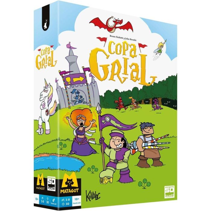 SD GAMES Juego de Mesa Copa Grial Español | +10 años, 3-8 jugadores, 30 minutos | Carreras y Roles Ocultos