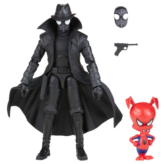 Set 2 figuras Spiderman Noir y Spider Ham Spiderman Into the Spider-Verse Marvel Legends 15cm 1