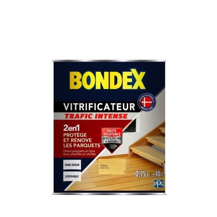 Bondex Vitrifier Satin para proteger y renovar los parquets y las escaleras - Chene