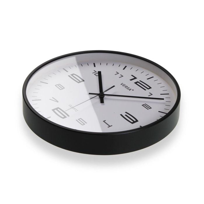 Reloj de Pared Versa Negro Plástico 30 x 30 x 4 cm 4