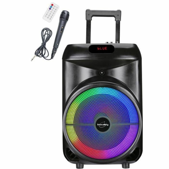 Altavoz con ruedas - INOVALLEY - KA122 - 700W - Bluetooth - Iluminado