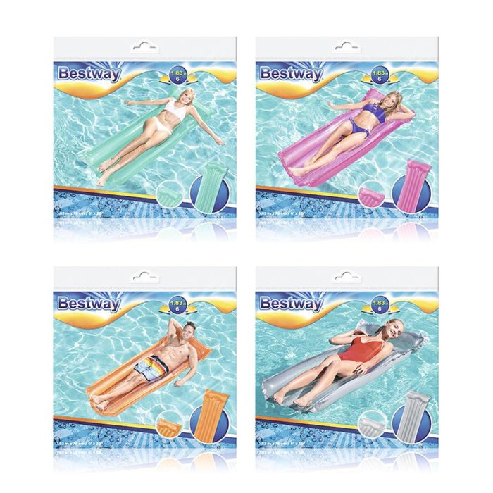 Bestway Colchoneta Hinchable Deluxe Color Surtido 183x76 cm Playa y Piscina 44013 5 Bestway Colchoneta Hinchable Deluxe Color Surtido 183x76 cm Playa y Piscina 44013 5