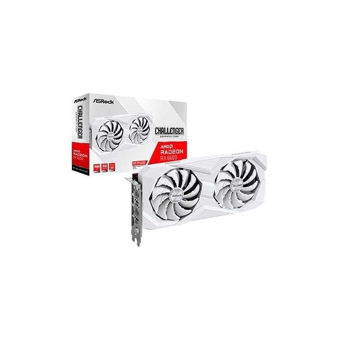 Vga Asrock Rx6600 Clw 8G (White),Amd,Rx6600,8Gb,Gddr6,128Bit,Hdmi+3Dp (2 Ventiladores) 0 Vga Asrock Rx6600 Clw 8G (White),Amd,Rx6600,8Gb,Gddr6,128Bit,Hdmi+3Dp (2 Ventiladores) 0