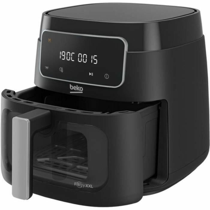 Beko FRL3374B Freidora de aire caliente multifunción, 1900W, Gran capacidad 7.6L para 2kg patatas, Pantalla LCD táctil, Negra 3 Beko FRL3374B Freidora de aire caliente multifunción, 1900W, Gran capacidad 7.6L para 2kg patatas, Pantalla LCD táctil, Negra 3