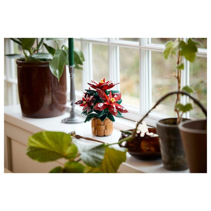 LEGO 10370 Icons Flor de Pascua, Juego Construcción 608 Piezas, 18+ Años 19