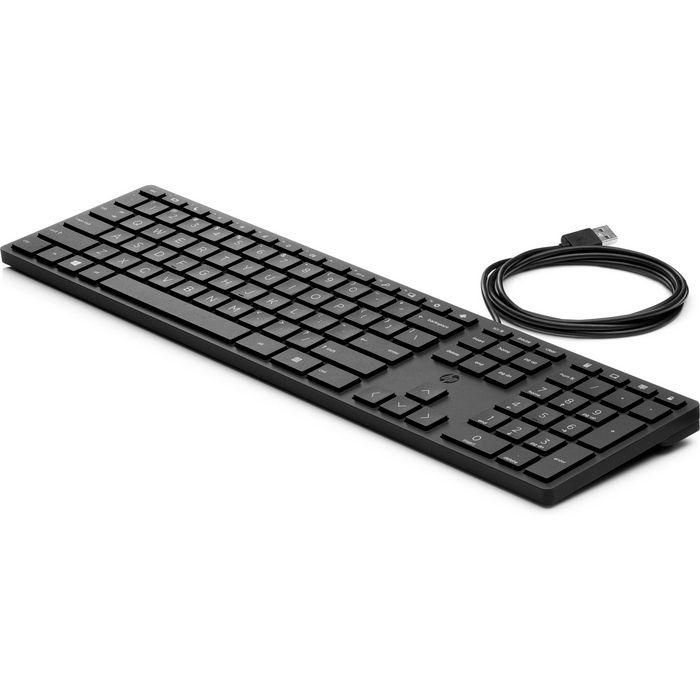 HP 320K Teclado de Sobremesa con Cable USB, Cómodo y Fiable para Mayor Productividad, Disposición BEL 3 HP 320K Teclado de Sobremesa con Cable USB, Cómodo y Fiable para Mayor Productividad, Disposición BEL 3