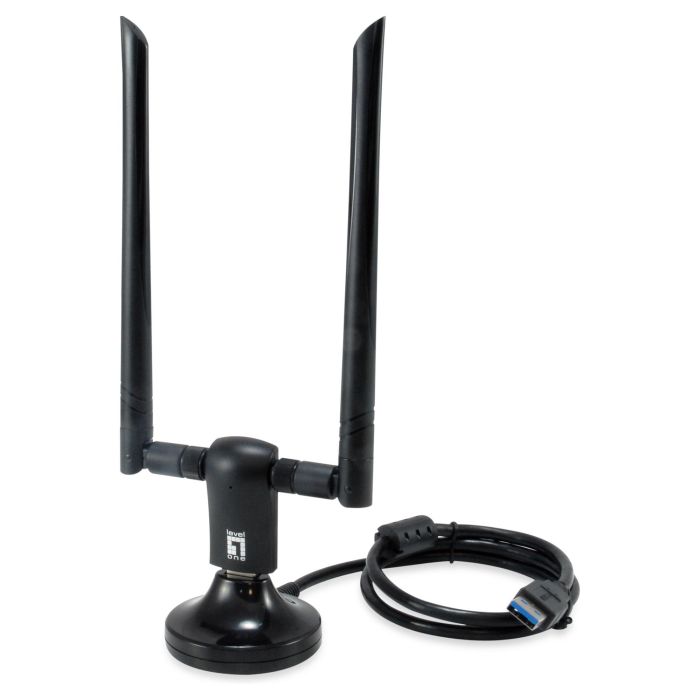 Level one WUA-1810 Adaptador Wifi Usb 3.0 Dual Band AC1200, 2.4GHz/5GHz, 300Mbps/867Mbps, IEEE 802.11ac/a/b/g/n, USB Inalámbrico