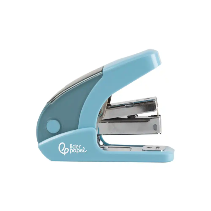 Liderpapel Grapadora Micro Celeste con Regalo 1000 Grapas 24/6 26/6 Capacidad 20 Hojas 1