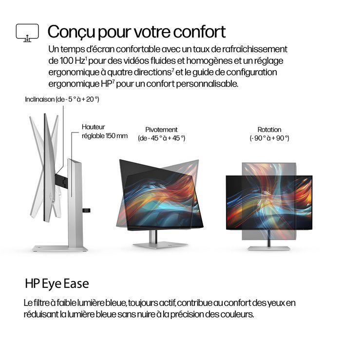 HP 724pu Monitor Series 7 Pro 24 pulgadas WUXGA USB-C, Pantalla 16:10, Precisión de Color y Hub de Productividad 11