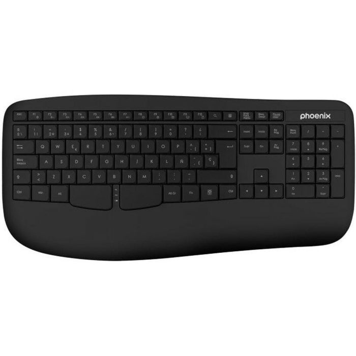 Teclado Inalámbrico Phoenix K201 Negro Qwerty Español Teclado Inalámbrico Phoenix K201 Negro Qwerty Español