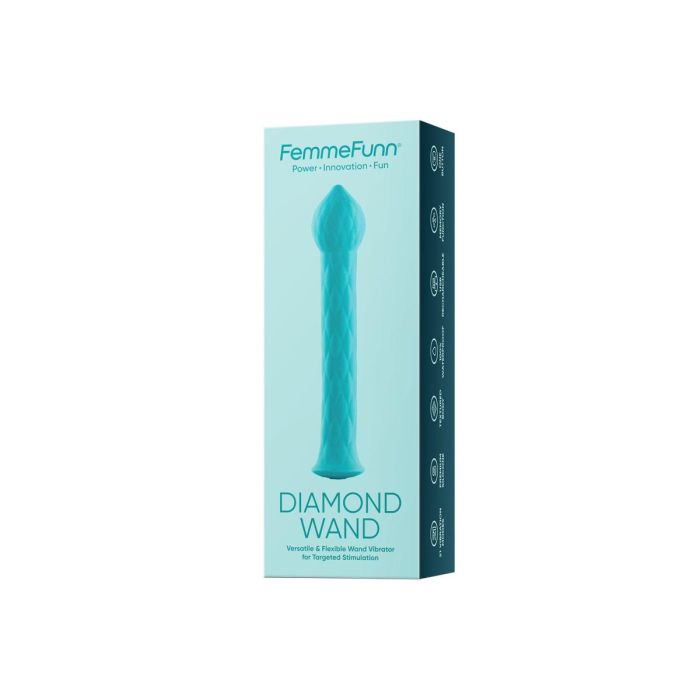 Mini Vibrador FemmeFunn Diamond Wand Verde 1