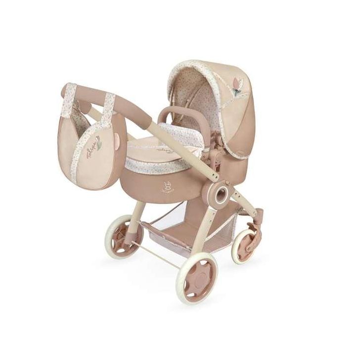 Decuevas Coche de Muñeca 3x1 Plegable Tulipe con Bolso, para Muñecas de hasta 48 cm. Medidas: 41x62x70 cm. Edad 3+ Decuevas Coche de Muñeca 3x1 Plegable Tulipe con Bolso, para Muñecas de hasta 48 cm. Medidas: 41x62x70 cm. Edad 3+
