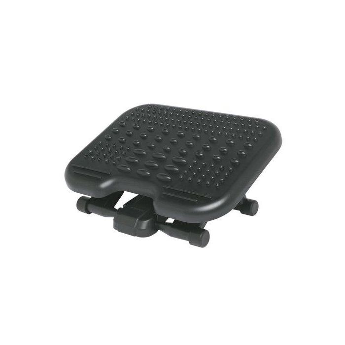 Kensington Reposapiés Solemassage para Ejercicio, Ajustable en 5 Alturas, con Masaje, Negro