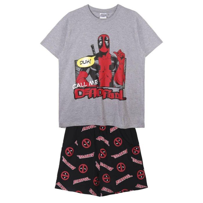 Pijama corto single jersey punto deadpool talla s 7 Pijama corto single jersey punto deadpool talla s 7