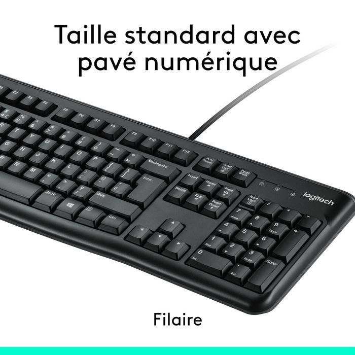 Logitech MK120 Teclado y Mouse USB Francés AZERTY con Cable 10