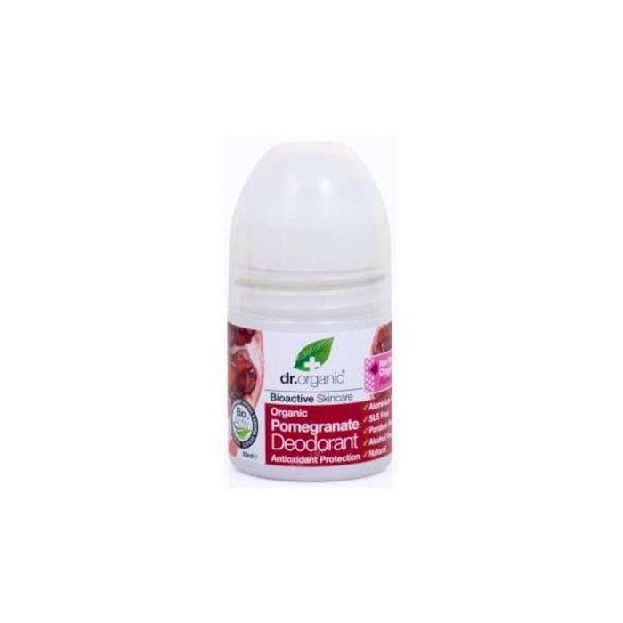 DR. ORGANIC Desodorante Granada Orgánica 50ml Protección Duradera Vegano