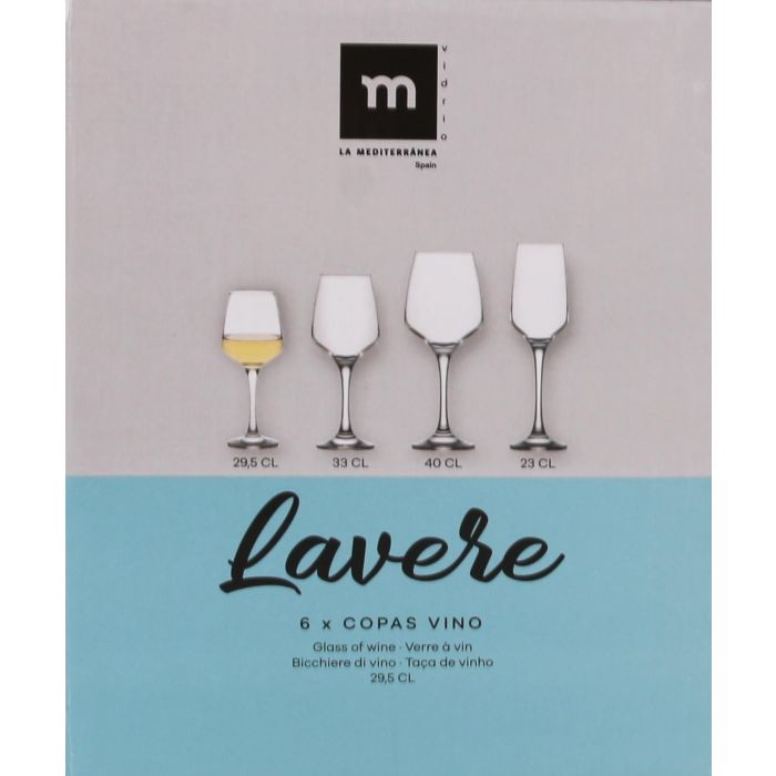 Set 6 Copas Vino Lavere 295 cm³ - La Mediterranea (4 Cajas) 3 Set 6 Copas Vino Lavere 295 cm³ - La Mediterranea (4 Cajas) 3