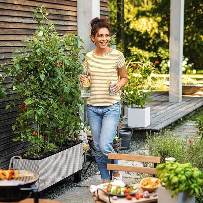 Lechuza LEC4008789150073 Macetero Trio Cottage 30 Kit Completo Gris Claro 4