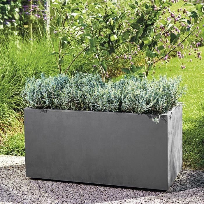 Deroma 9H914SZ Jardinera Muret Millennium R con reserva de agua Antracita 79 cm 4
