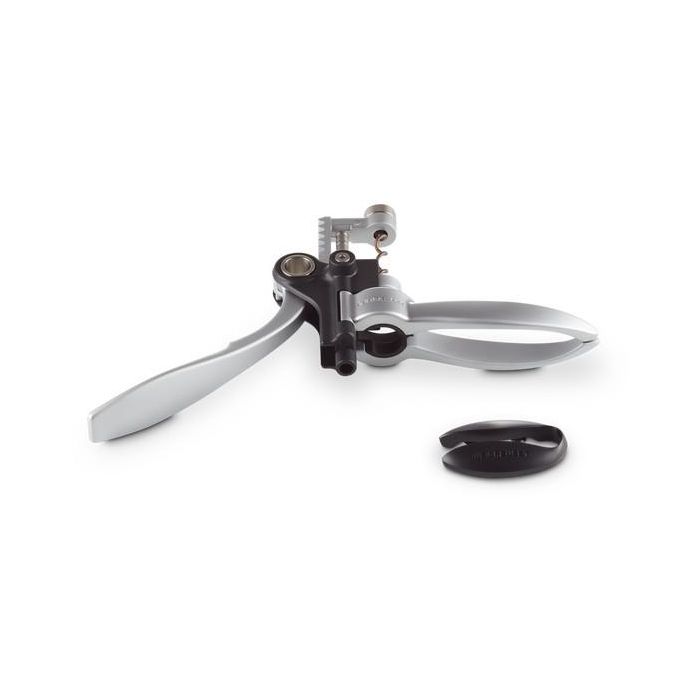 Le Creuset LM-250s Abrebotellas/Sacacorchos, Acero Inoxidable, Negro/Plata 3
