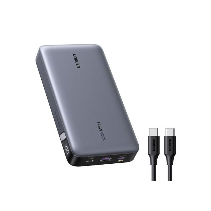 UGREEN 90597A Batería Externa 25000 mAh Carga Rápida 145W Gris 1 UGREEN 90597A Batería Externa 25000 mAh Carga Rápida 145W Gris 1