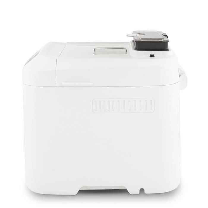 H.Koenig BAKE340 Máquina de pan automática con dispensador de cereales, 12 programas (incluye sin gluten), 650/800g, 550W, LCD 1