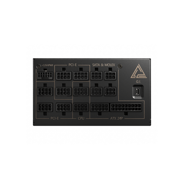 MSI MEG AI1300P PCIE5 Fuente de Alimentación 1300W 80 PLUS Gold ATX Negro - 306-7ZP4A11-CE0 1 MSI MEG AI1300P PCIE5 Fuente de Alimentación 1300W 80 PLUS Gold ATX Negro - 306-7ZP4A11-CE0 1