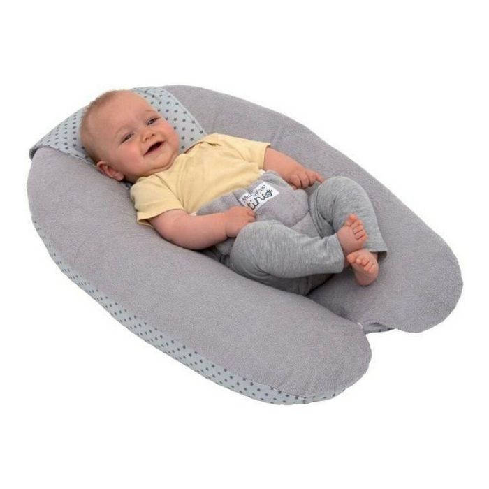 Tineo Multirelax Cojín de Maternidad Escalable y Transformable para Bebé, Esponja Gris y Lunares - Desde el Nacimiento 1 Tineo Multirelax Cojín de Maternidad Escalable y Transformable para Bebé, Esponja Gris y Lunares - Desde el Nacimiento 1