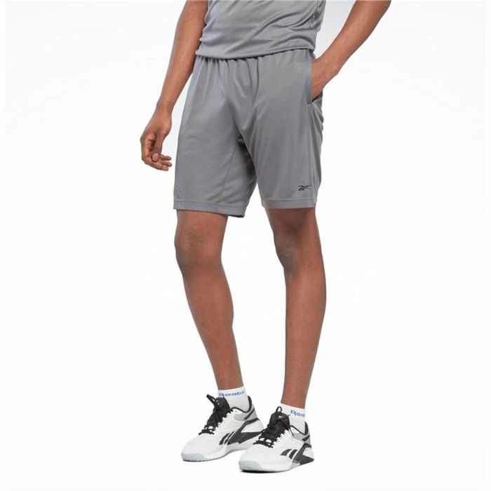 Pantalón Corto Deportivo Reebok Comm Gris 0 Pantalón Corto Deportivo Reebok Comm Gris 0