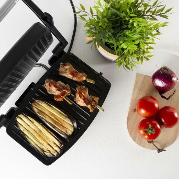 Grill de contacto Tristar GR-2856 1000W Negro Acero 28 x 19 cm 9 Grill de contacto Tristar GR-2856 1000W Negro Acero 28 x 19 cm 9