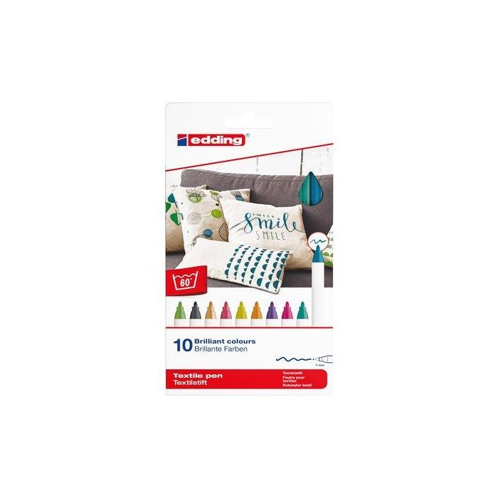Marcador Textil Edding 4600 (Fino) Caja De 10