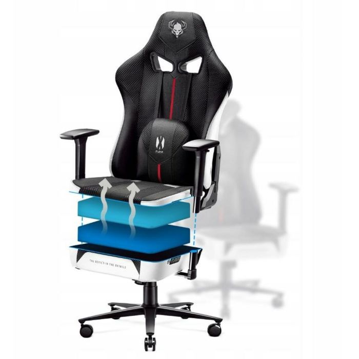Silla Gaming Diablo Chairs DiabloX-PLAYER 2.0 Blanco Negro 7 Silla Gaming Diablo Chairs DiabloX-PLAYER 2.0 Blanco Negro 7