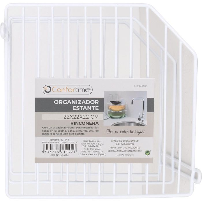 Rinconera de Cocina 22x22x22 cm Blanco - Confortime (8 Unidades) 3 Rinconera de Cocina 22x22x22 cm Blanco - Confortime (8 Unidades) 3