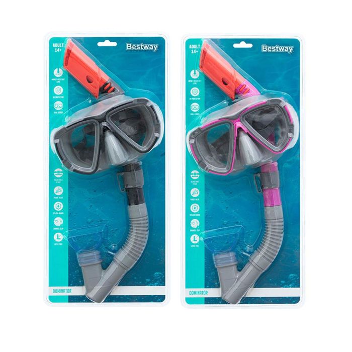 Bestway Conjunto Mascara y Tubo Infantil Correa Anatomica Color Surtido +3 Años Playa y Piscina 24023 3 Bestway Conjunto Mascara y Tubo Infantil Correa Anatomica Color Surtido +3 Años Playa y Piscina 24023 3