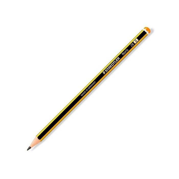 Staedtler Lápiz Noris 120-0 2B (12 Unidades) Grafito, hexagonal, para escritura y dibujo (12 Unidades)