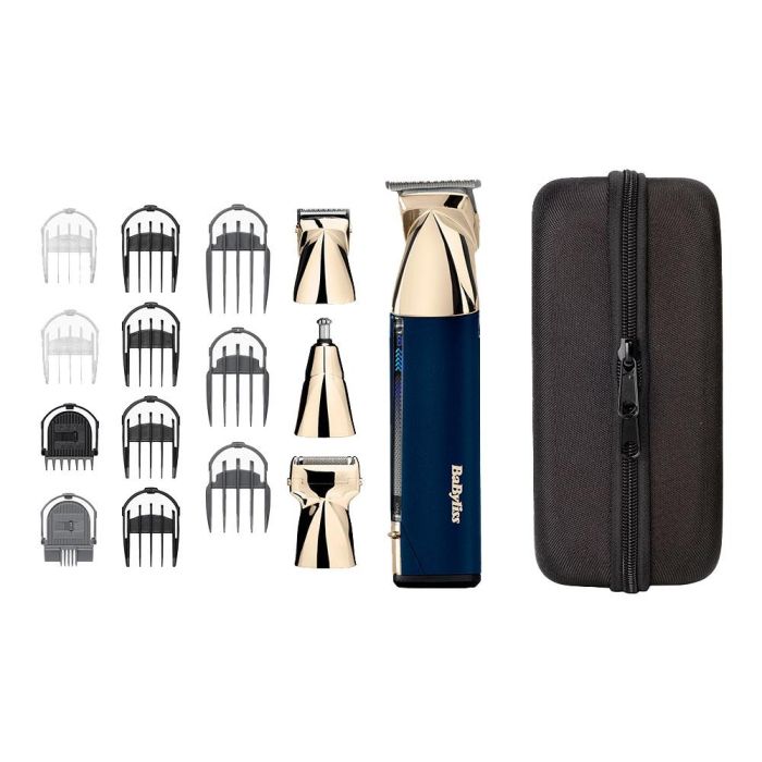 Babyliss Multigroom 15 en 1 Inalámbrico con Cuchillas de Acero Japonés, 11 Guías Peine + Afeitadora + Recortador, Carga USB Babyliss Multigroom 15 en 1 Inalámbrico con Cuchillas de Acero Japonés, 11 Guías Peine + Afeitadora + Recortador, Carga USB