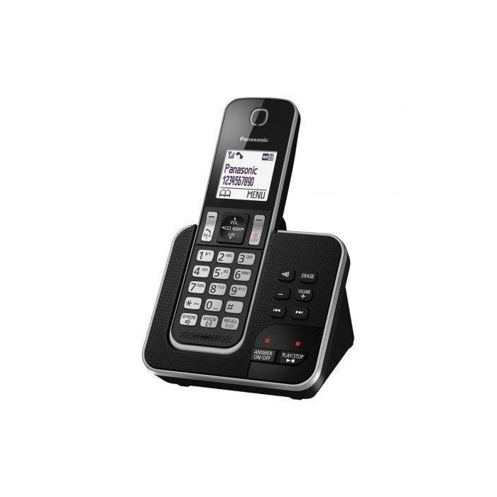 Teléfono Inalámbrico Panasonic KX-TGD320/ Negro 0 Teléfono Inalámbrico Panasonic KX-TGD320/ Negro 0