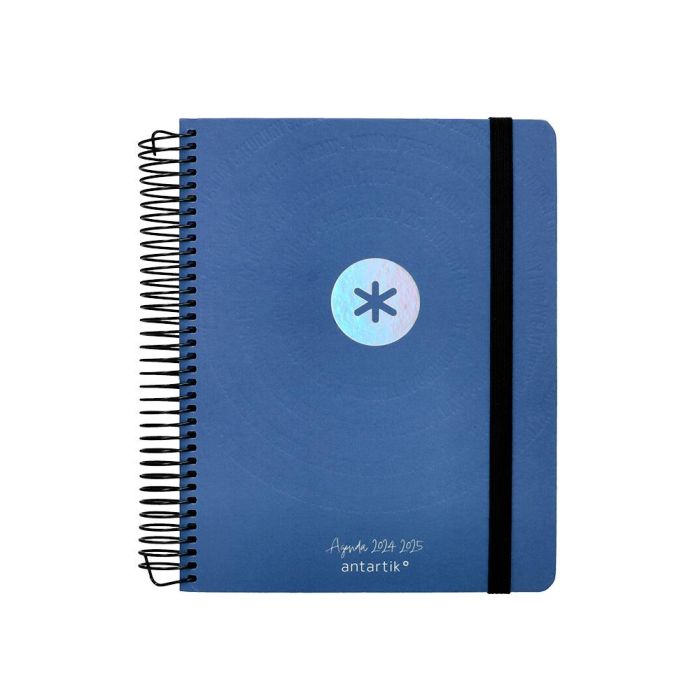 Agenda Escolar Antartik Año 24 - 25 Curso Coleccion Minimal Blue Día Página A5 1